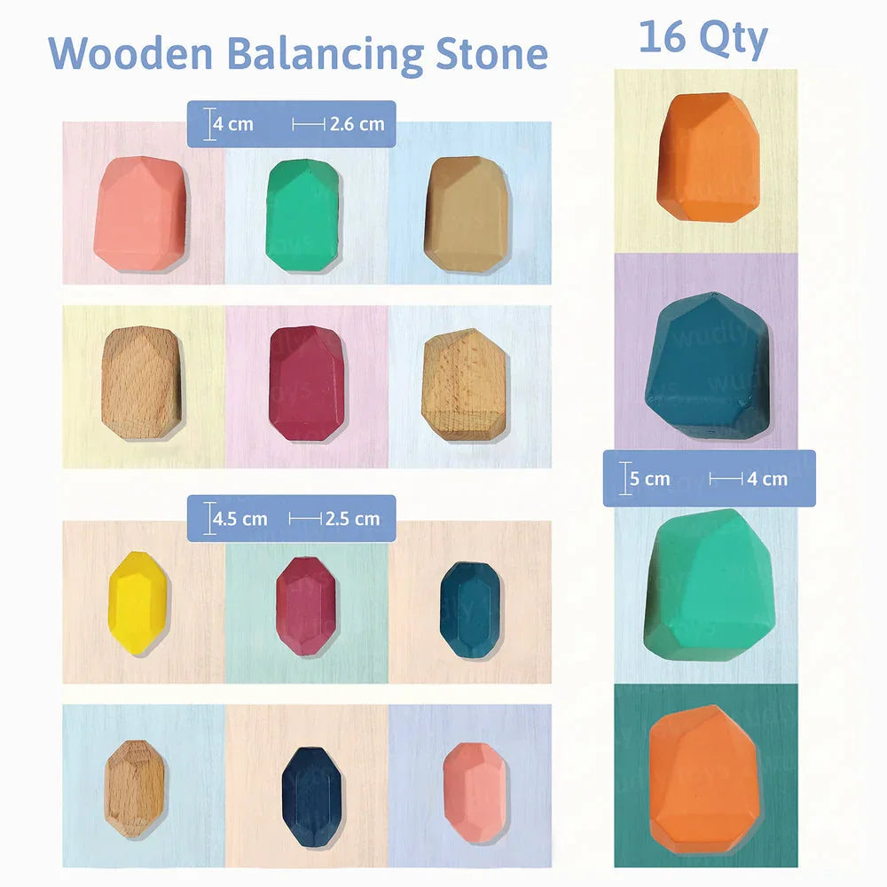 Wudly Wooden Balancing Stone - Naivri
