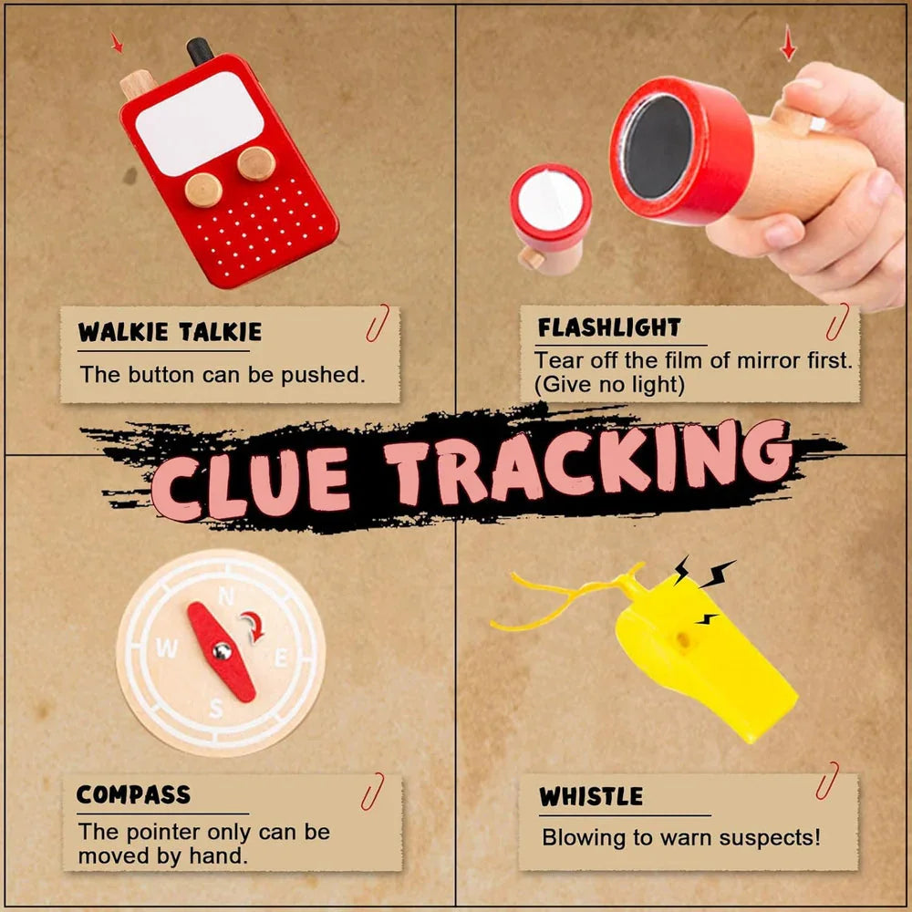 Wudly Wooden Detective Role Play Set - Naivri