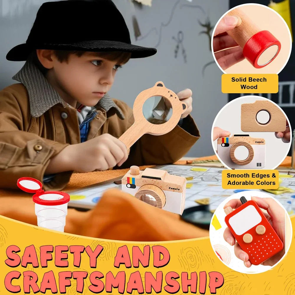 Wudly Wooden Detective Role Play Set - Naivri