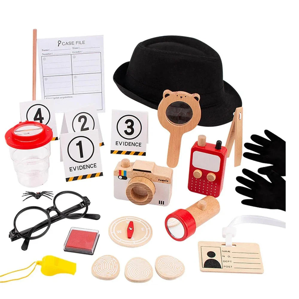 Wudly Wooden Detective Role Play Set - Naivri