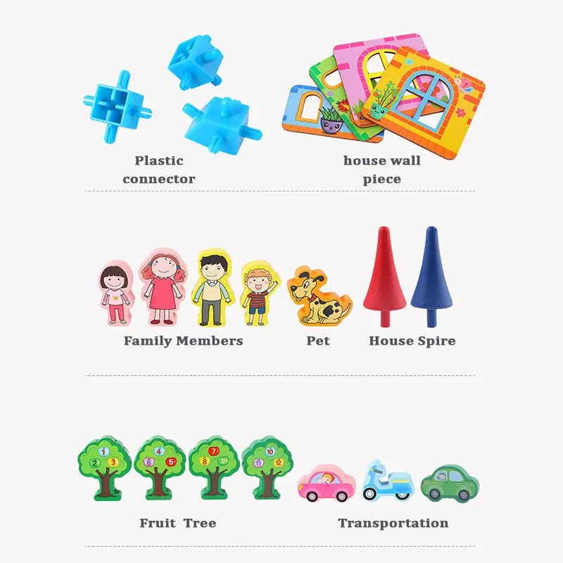 WUDLY Wooden Master of Architectre Building Blocks - Naivri