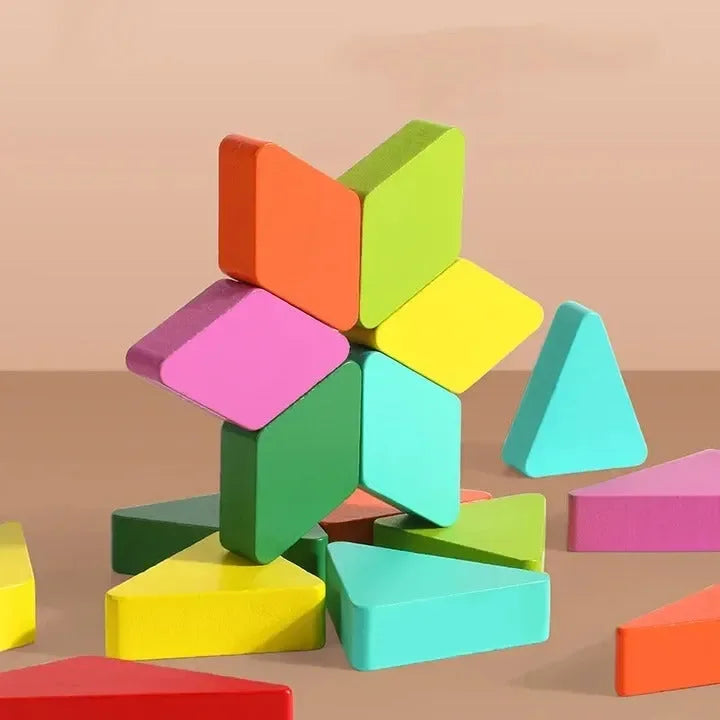 Wudly Wooden Shapes Puzzle - Naivri