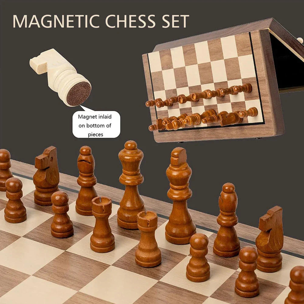 Wudly - Wooden Small Chess - Naivri