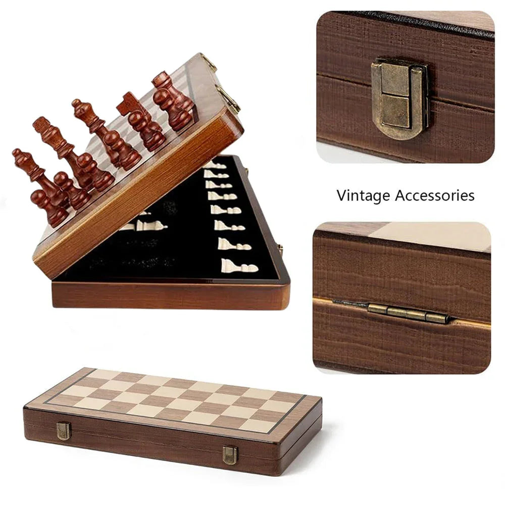 Wudly - Wooden Small Chess - Naivri