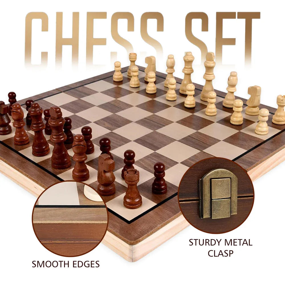 Wudly - Wooden Small Chess - Naivri