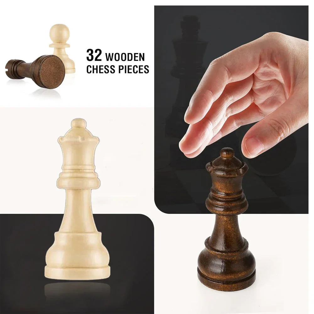 Wudly - Wooden Small Chess - Naivri