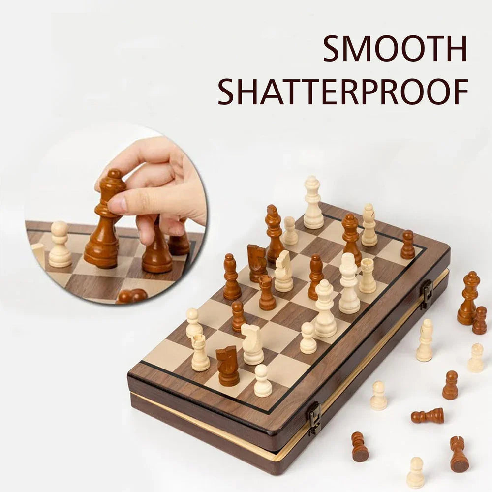 Wudly - Wooden Small Chess - Naivri