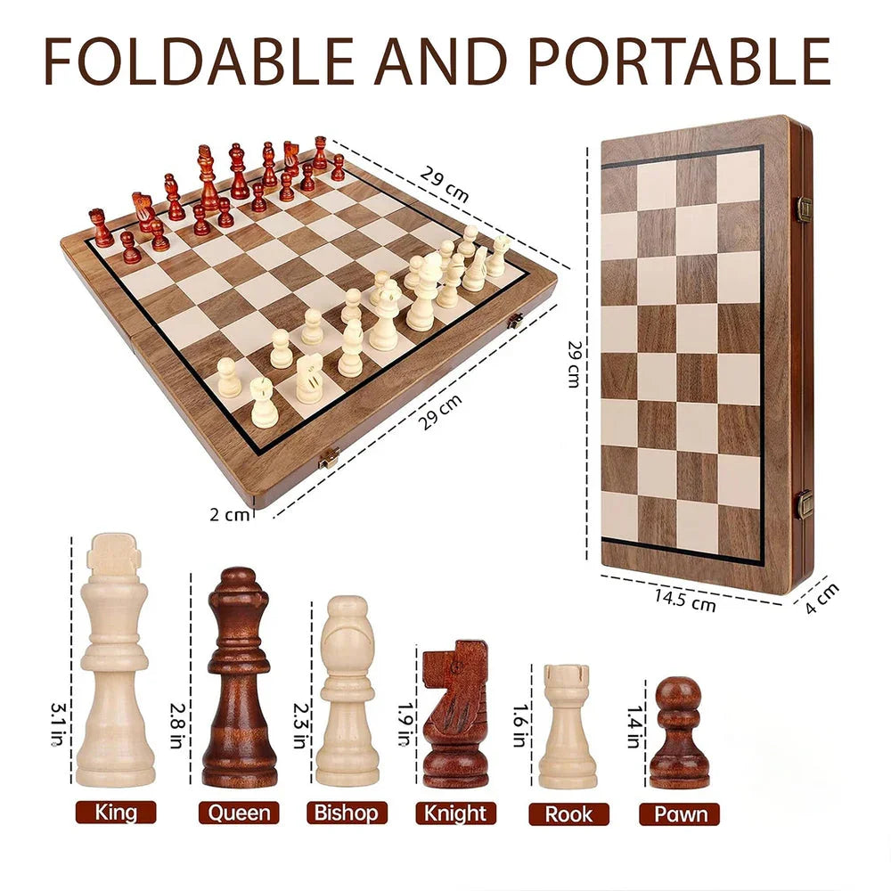 Wudly - Wooden Small Chess - Naivri