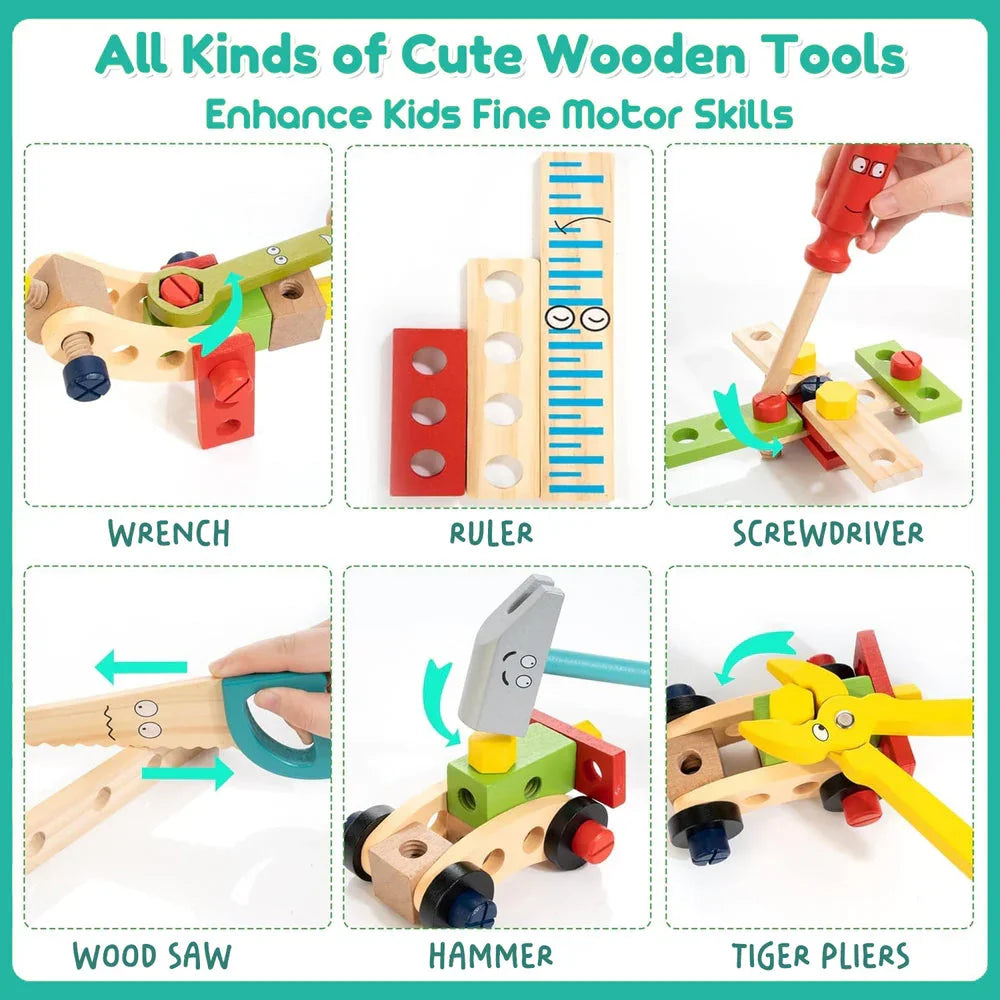 Wudly Wooden Tool Box - Naivri