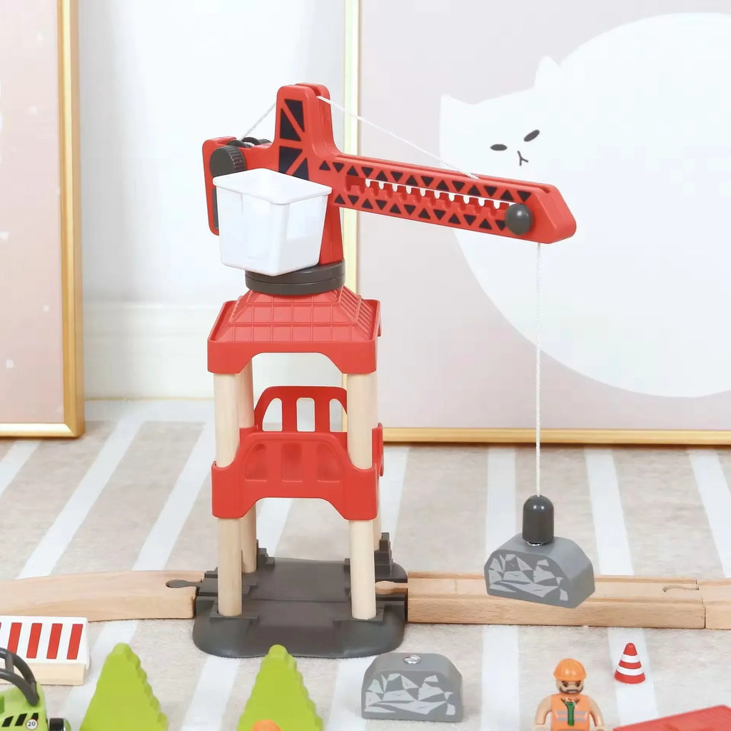 Wudly Wooden Train Tracks Set - Naivri