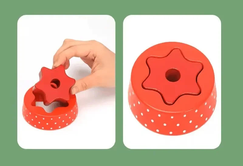 Wuldy Wooden Bear Stacker - Naivri