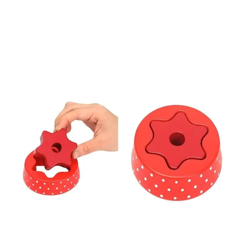 Wuldy Wooden Bear Stacker - Naivri