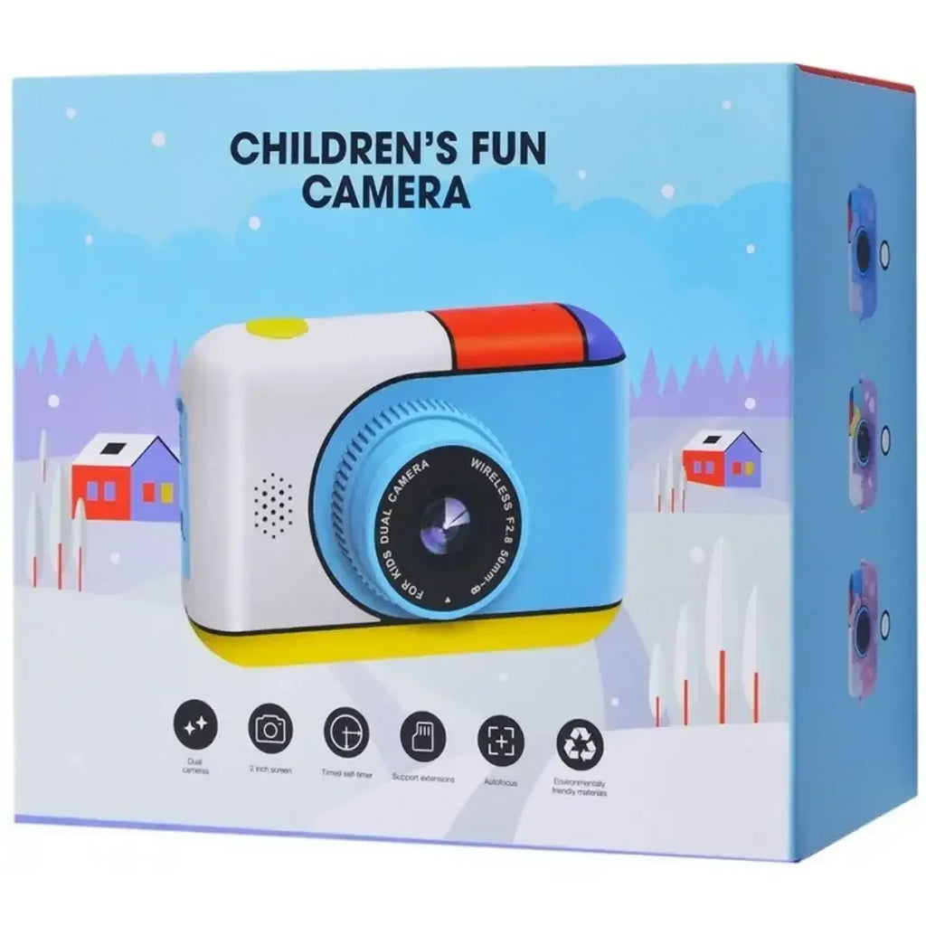 X18 2.0-Inch Full HD 1080p Mini Kids Digital Camera with Selfie Mode – Dual Lens, Games, MP3, for Boys and Girls Aged 6+ – Color May Vary - Naivri