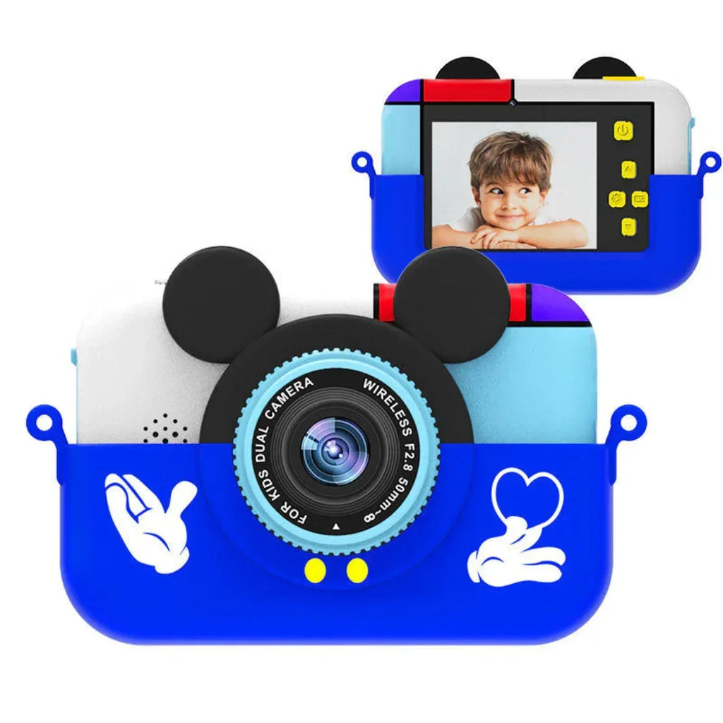 X18 2.0-Inch Full HD 1080p Mini Kids Digital Camera with Selfie Mode – Dual Lens, Games, MP3, for Boys and Girls Aged 6+ – Color May Vary - Naivri