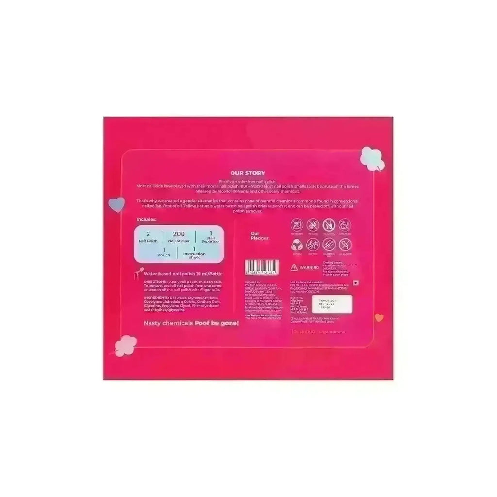 Yellow Naturals Cotton Candy Nail - Naivri