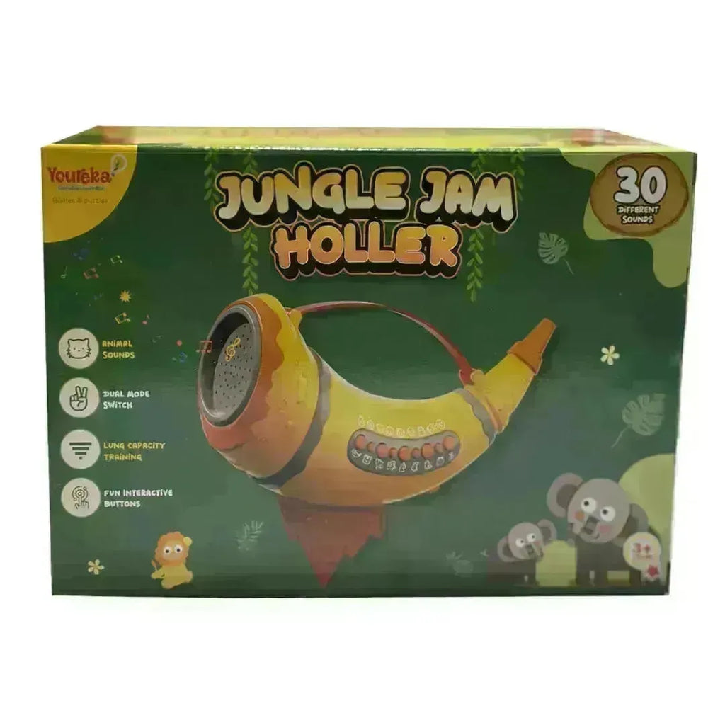 Youreka Jungle Jam Holler Animal Sound Trumpet Musical Toy, 3Y+ - Naivri