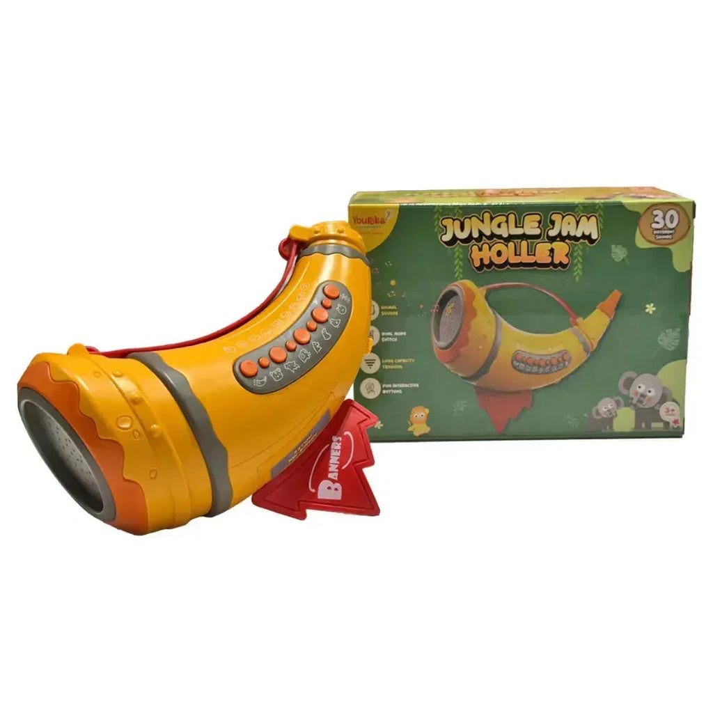 Youreka Jungle Jam Holler Animal Sound Trumpet Musical Toy, 3Y+ - Naivri