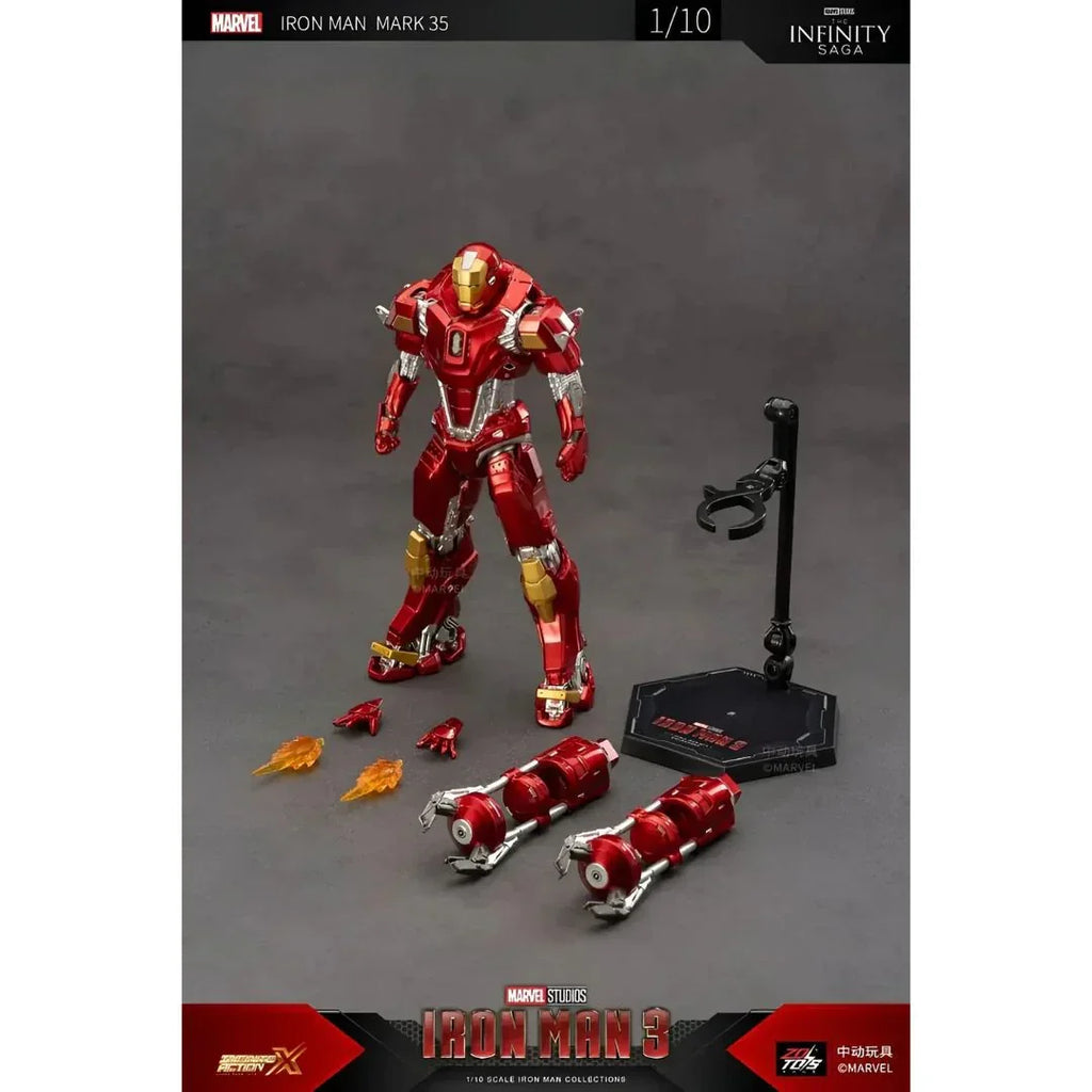Zd Toys Iron Man Mark 35 Action Figure 7 Inches Collectible – Ages 14+ - Naivri