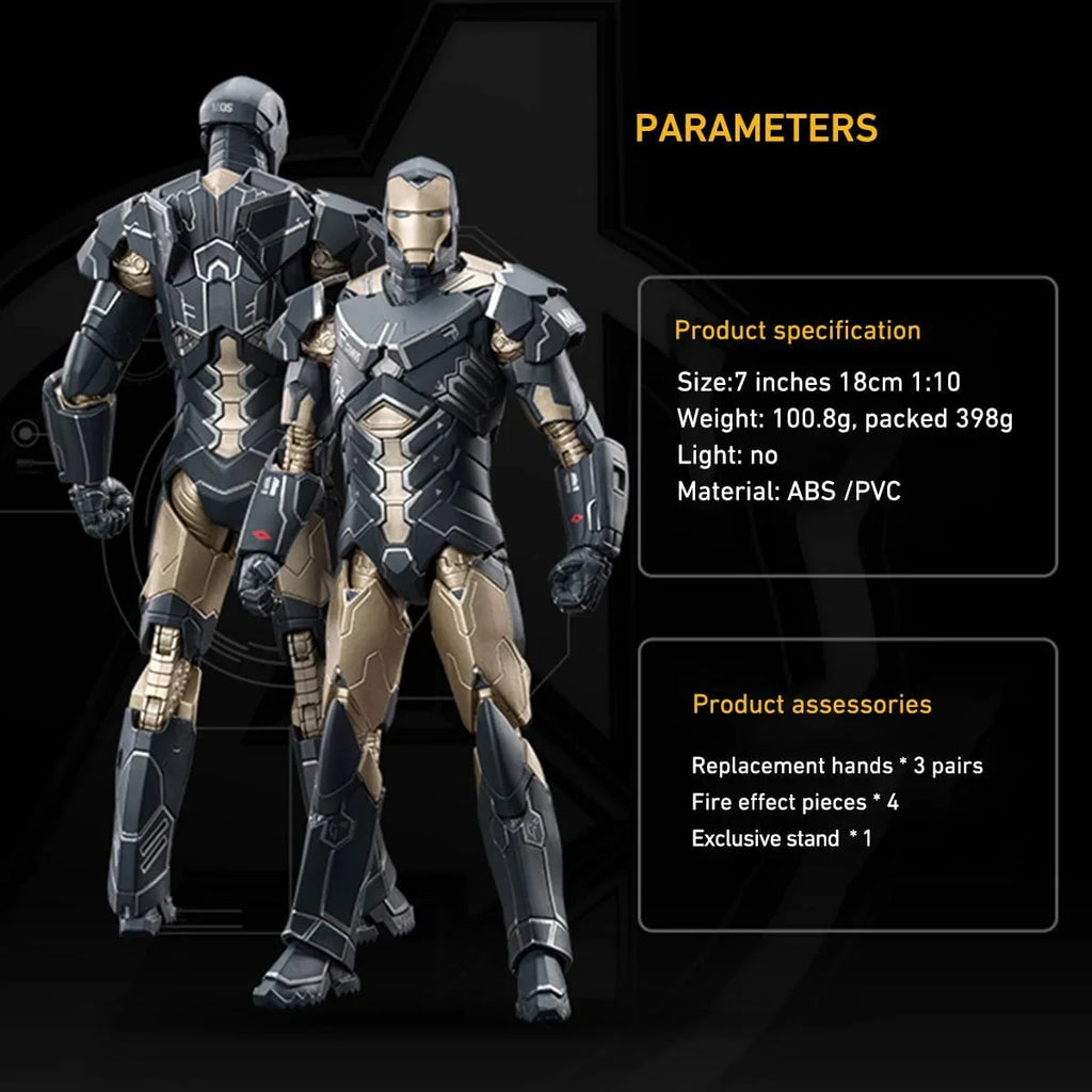 ZD Toys Iron Man MK15 Collectible Figure – 7-Inch Action Figure for Ages 15+ - Naivri
