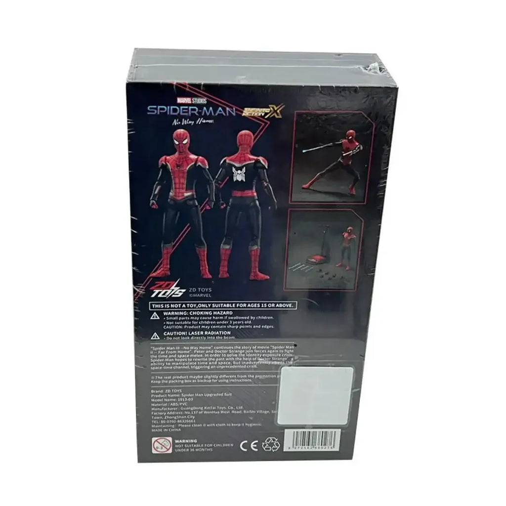 ZD Toys Marvel Spider-Man Upgraded Suit Action Figure – 7-Inch Collectible for Ages 15+ - Naivri