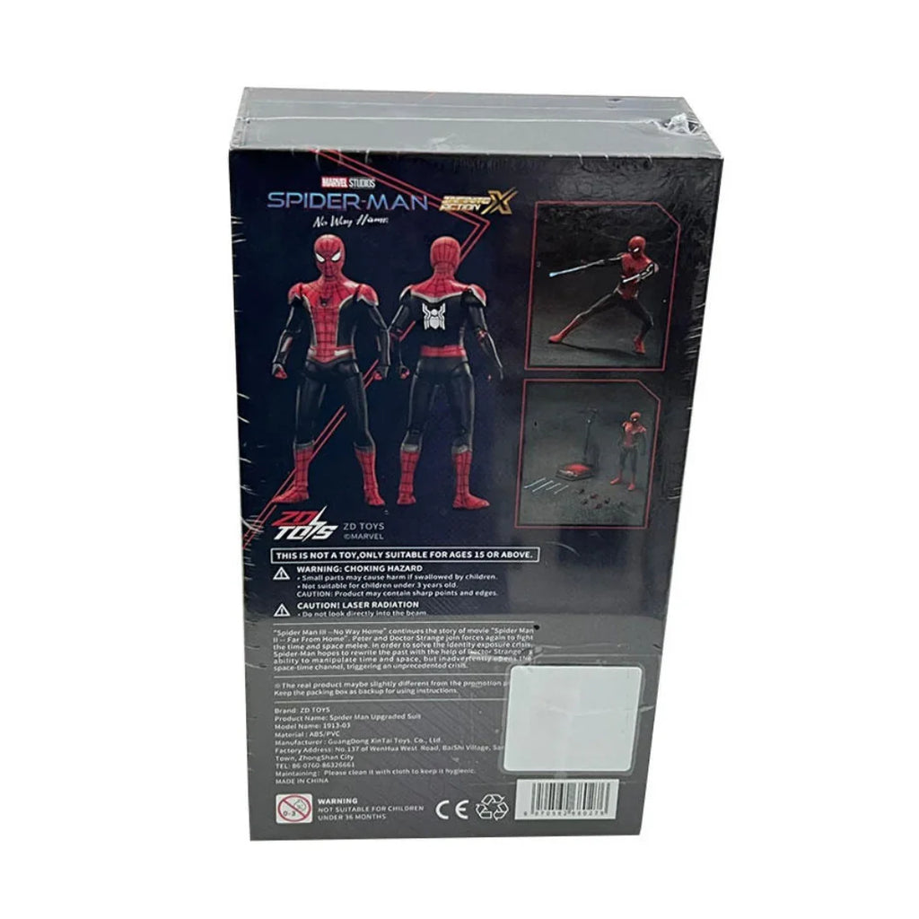 ZD Toys Marvel Spider-Man Upgraded Suit Action Figure – 7-Inch Collectible for Ages 15+ - Naivri