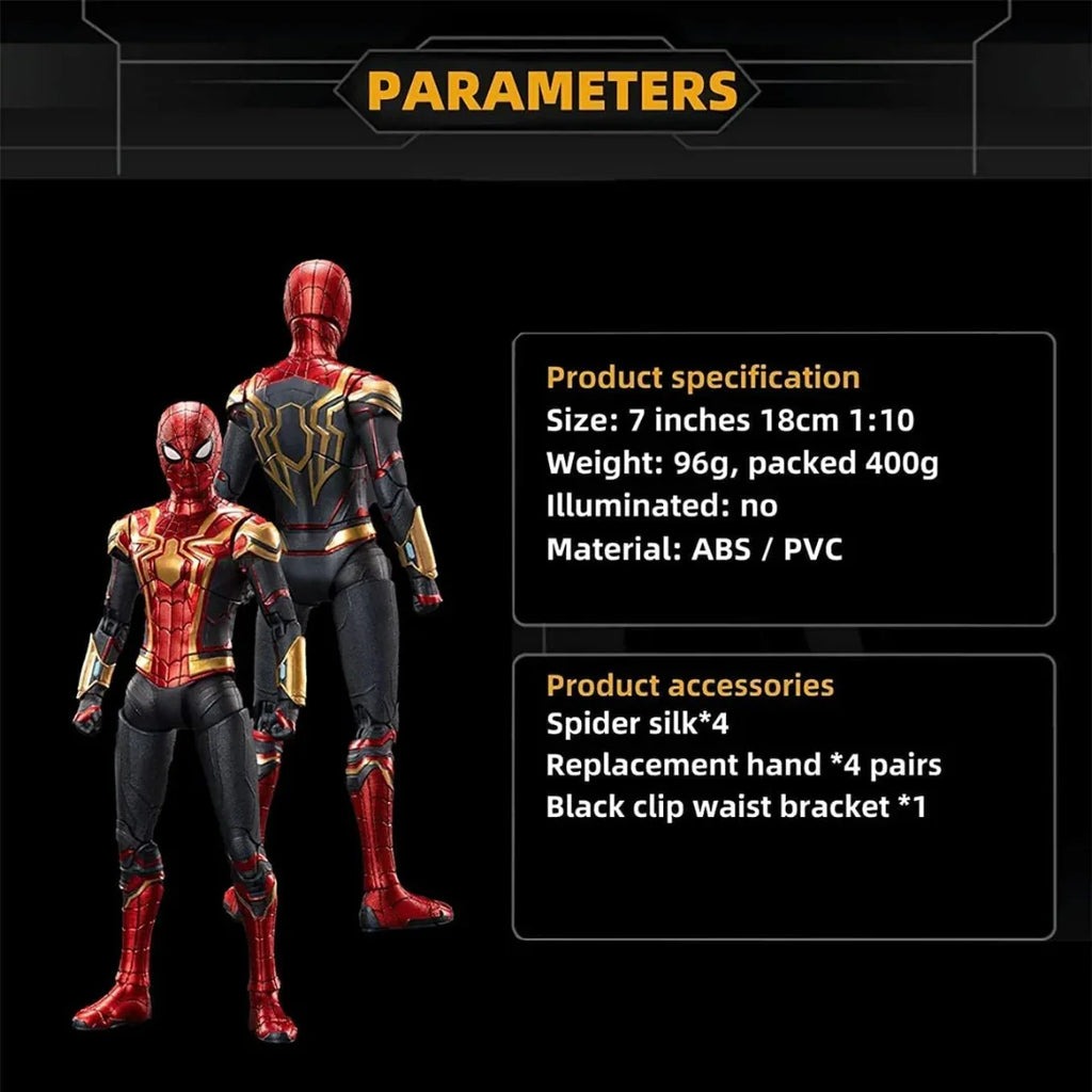 ZD Toys Spider-Man Integrated Suit Collectible Figure – Red & Gold Edition (15+ Years) - Naivri