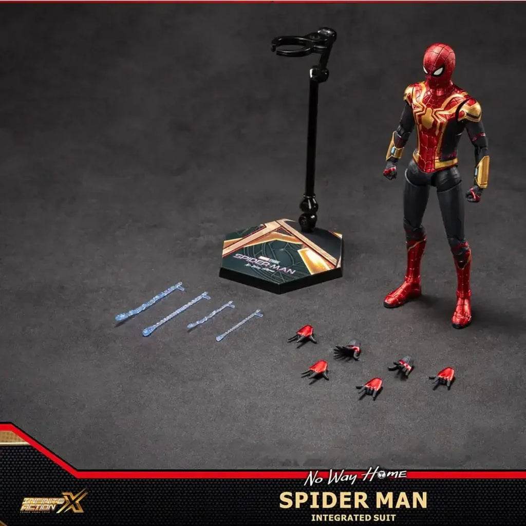 ZD Toys Spider-Man Integrated Suit Collectible Figure – Red & Gold Edition (15+ Years) - Naivri