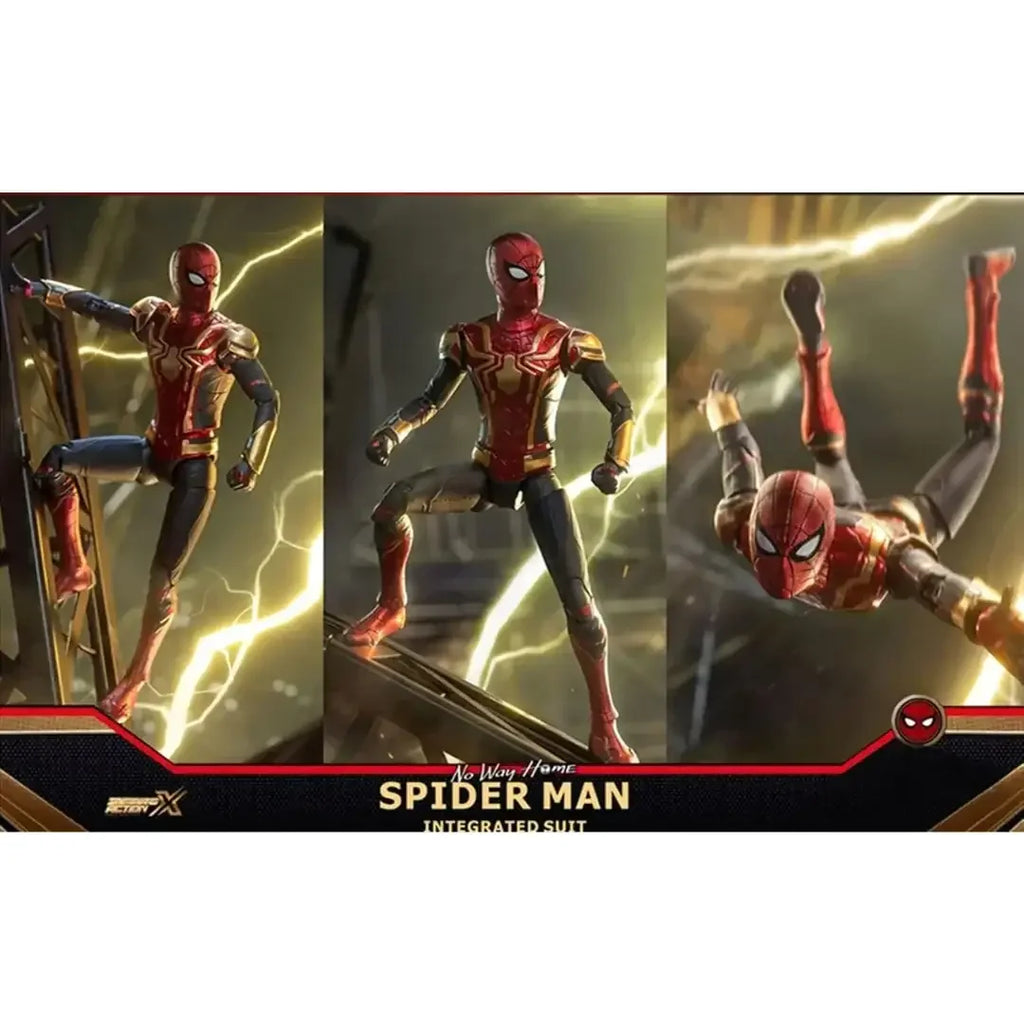 ZD Toys Spider-Man Integrated Suit Collectible Figure – Red & Gold Edition (15+ Years) - Naivri