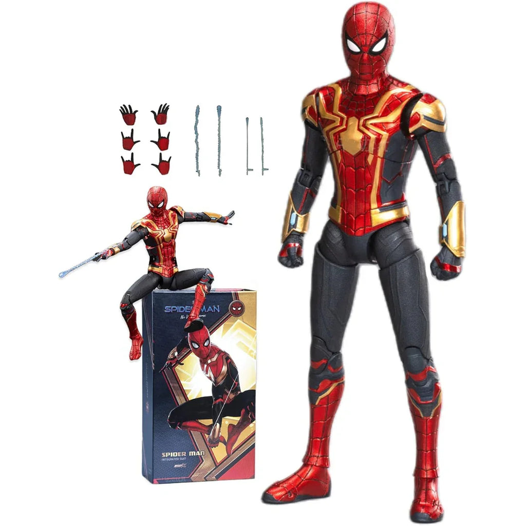 ZD Toys Spider-Man Integrated Suit Collectible Figure – Red & Gold Edition (15+ Years) - Naivri