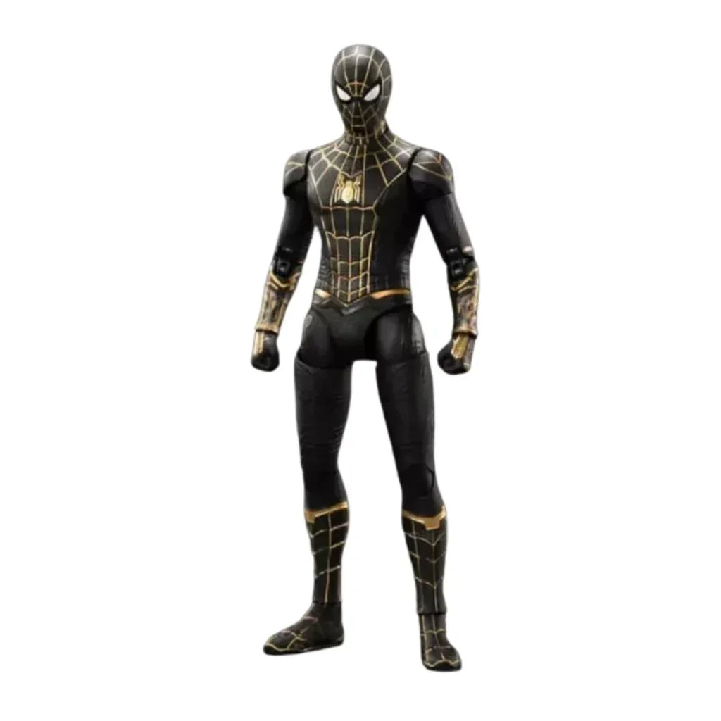 Zd Toys Spider-Man No Way Home Black and Gold Suit Action Figure – Ages 14+ - Naivri