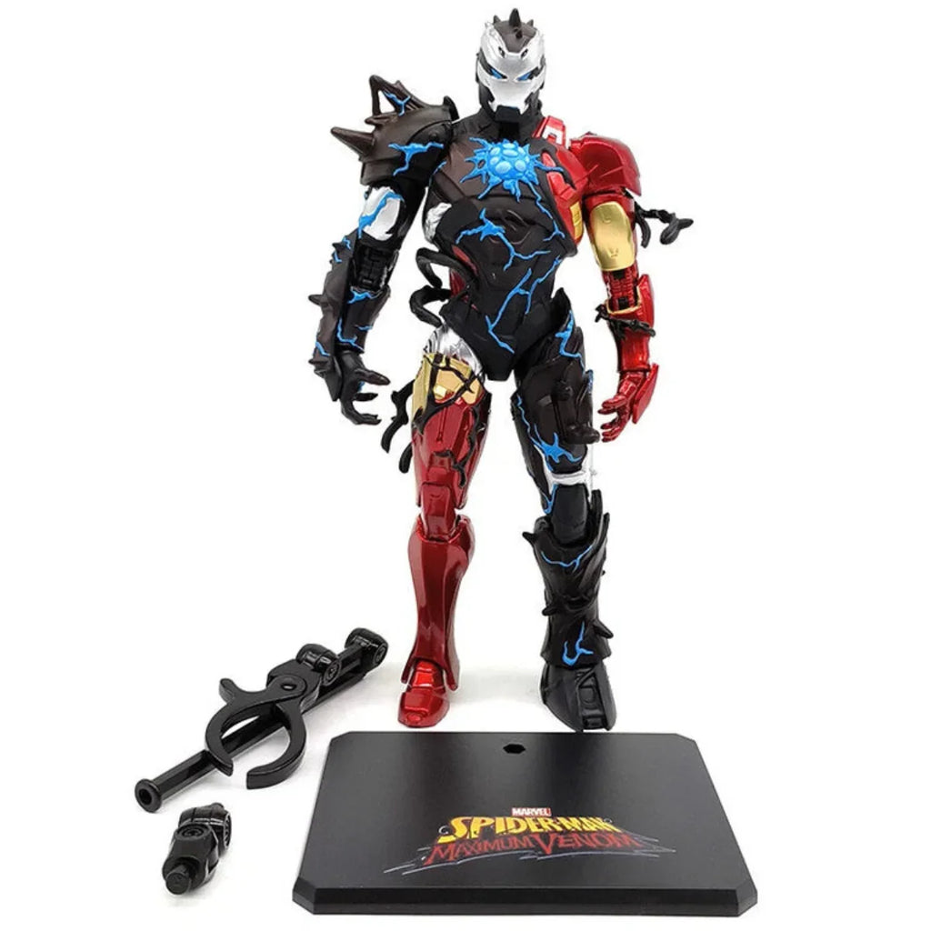 ZD TOYS Venomized Iron Man Action Figure – 7” Marvel Spider-Man Maximum Venom Series - Naivri