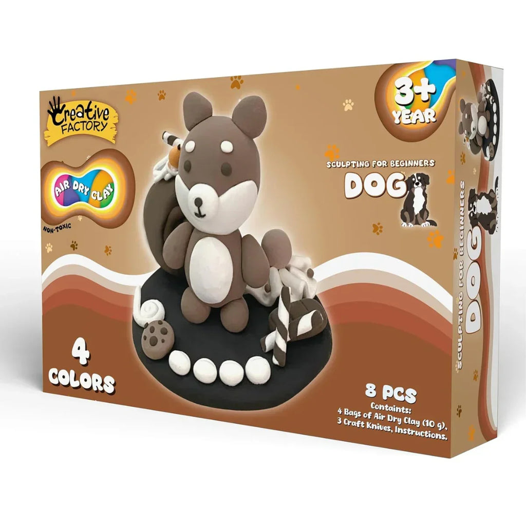 Zephyr Creative Factory Air Dry Clay Dog Kit for Kids – Non-Toxic Sculpting Set - Naivri