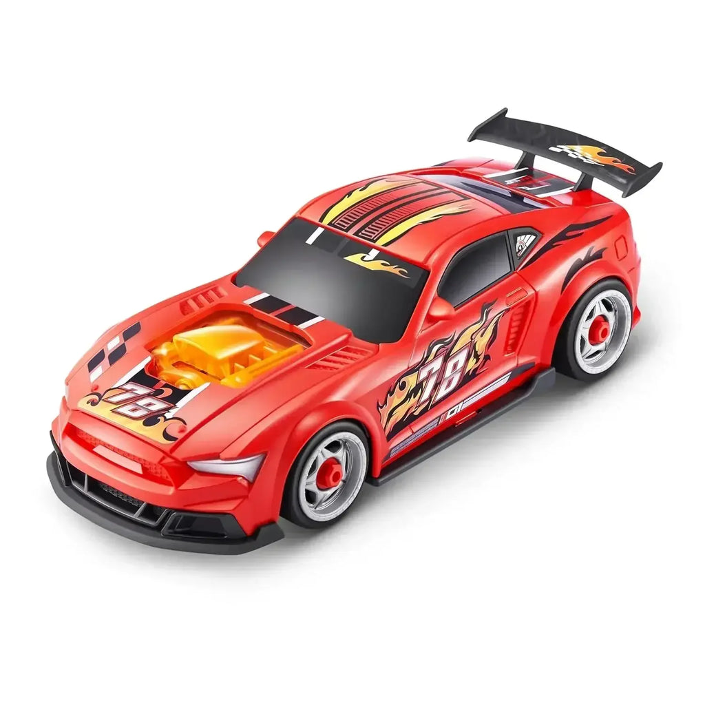 Zuru Metal Machines Speed Heroes – Customizable Race Car Set with Lights, Sounds & Surprises (Assorted) - Naivri