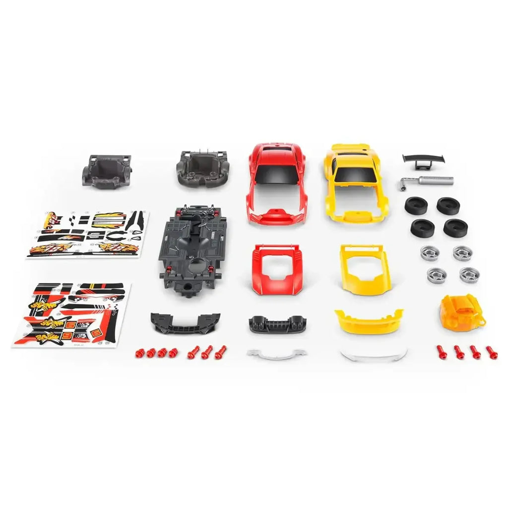 Zuru Metal Machines Speed Heroes – Customizable Race Car Set with Lights, Sounds & Surprises (Assorted) - Naivri