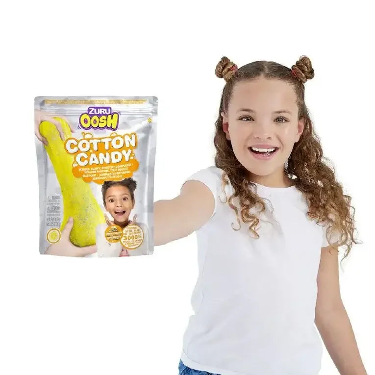 ZURU Oosh Fluffy Cotton Candy Sensory Compound – Stretchy Fluff Play (3 Years+) - Naivri