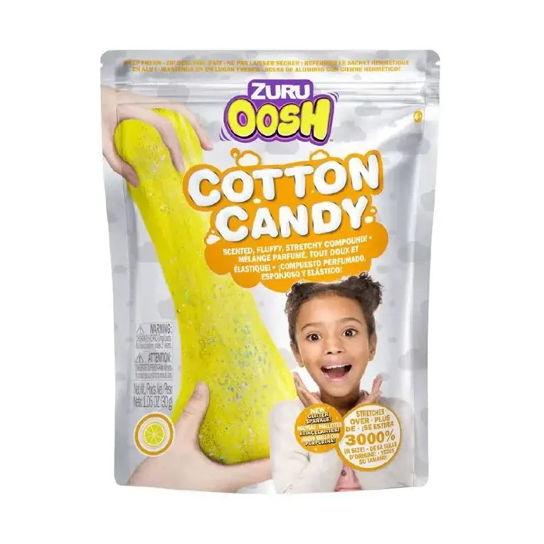 ZURU Oosh Fluffy Cotton Candy Sensory Compound – Stretchy Fluff Play (3 Years+) - Naivri