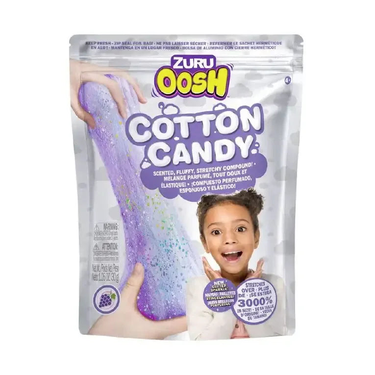 ZURU Oosh Fluffy Cotton Candy Sensory Compound – Stretchy Fluff Play (3 Years+) - Naivri