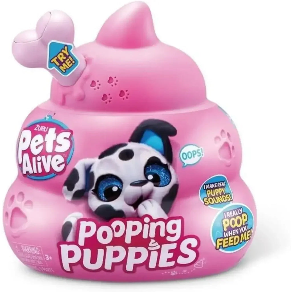 ZURU Pets Alive Interactive Pooping Puppy – Feed, Care & Play Fun (3+ Years) - Naivri