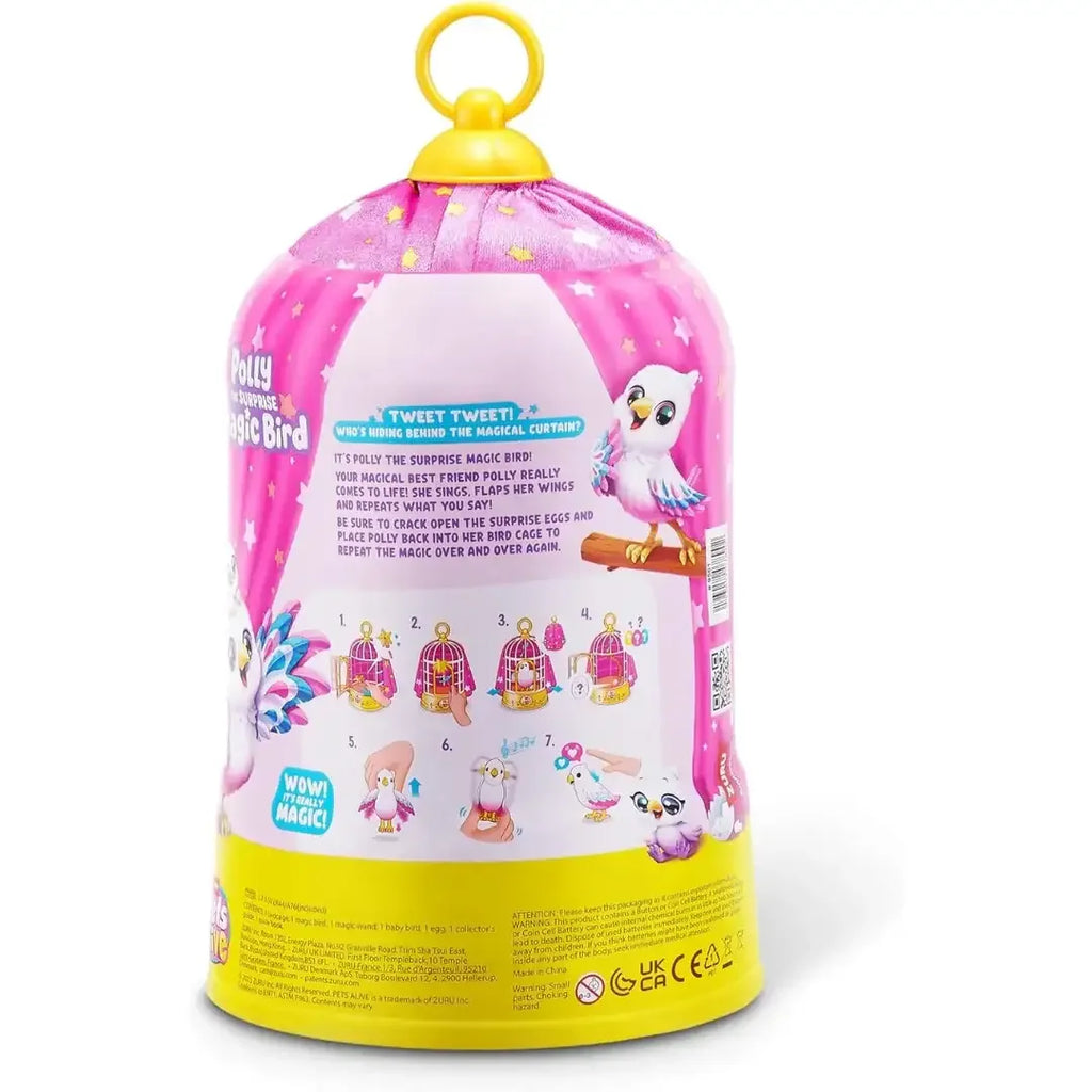 ZURU Pets Alive Magical Talking Parrot – Interactive Singing & Repeating Bird Toy (3+ Years) - Naivri