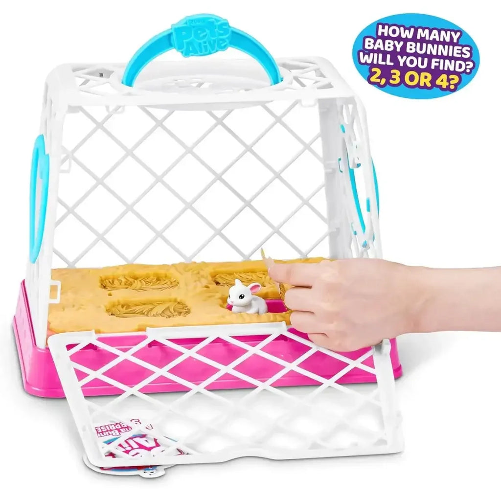 Zuru Pets Alive Mama Bunny & Baby Surprise Series 1 - Interactive Plush Toy with Sounds & Hidden Babies - Naivri