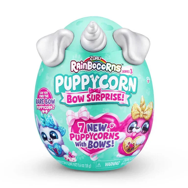 Zuru Rainbocorns Puppycorn Bow Surprise – Adorable Plush Toy with 5 Hidden Surprises (Styles May Vary) - Naivri
