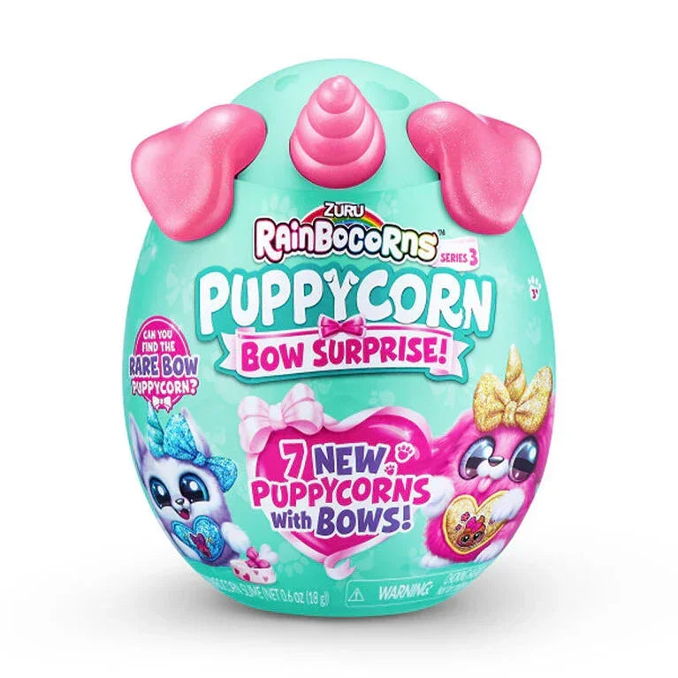 Zuru Rainbocorns Puppycorn Bow Surprise – Adorable Plush Toy with 5 Hidden Surprises (Styles May Vary) - Naivri