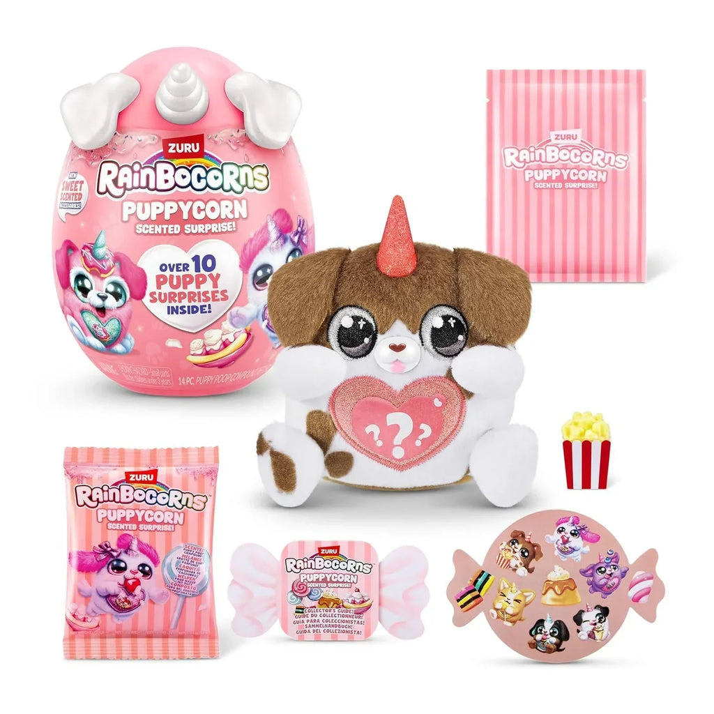 Zuru Rainbocorns Puppycorn Scent Surprise, Assorted Girls Toys, Plush Toy - Naivri