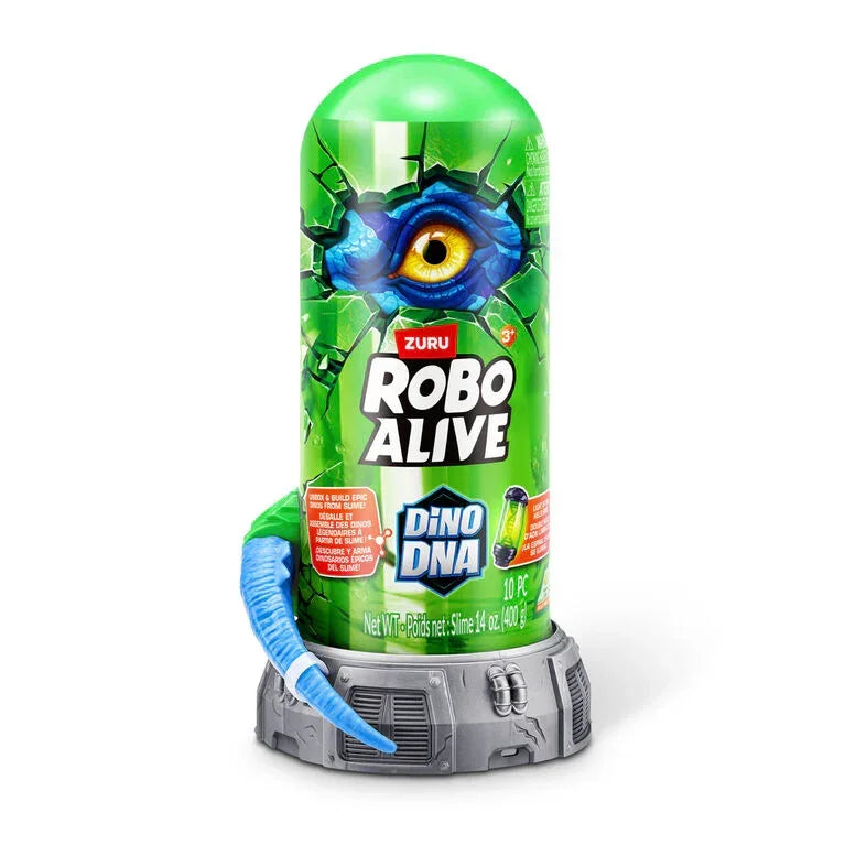 Zuru Robo Alive Dino DNA Light-Up Dino Building Kit with Slime - Naivri