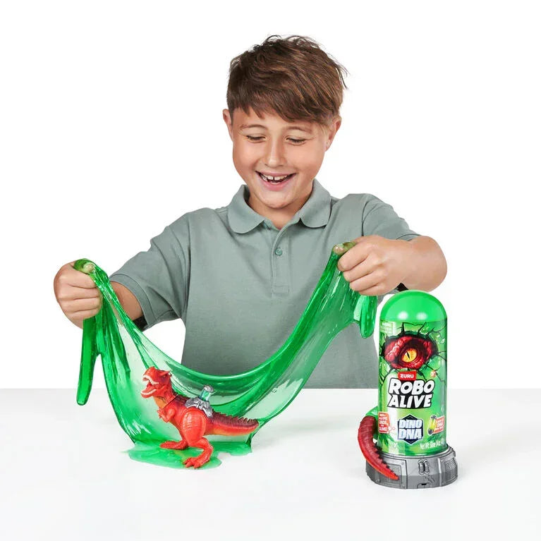 Zuru Robo Alive Dino DNA Light-Up Dino Building Kit with Slime - Naivri