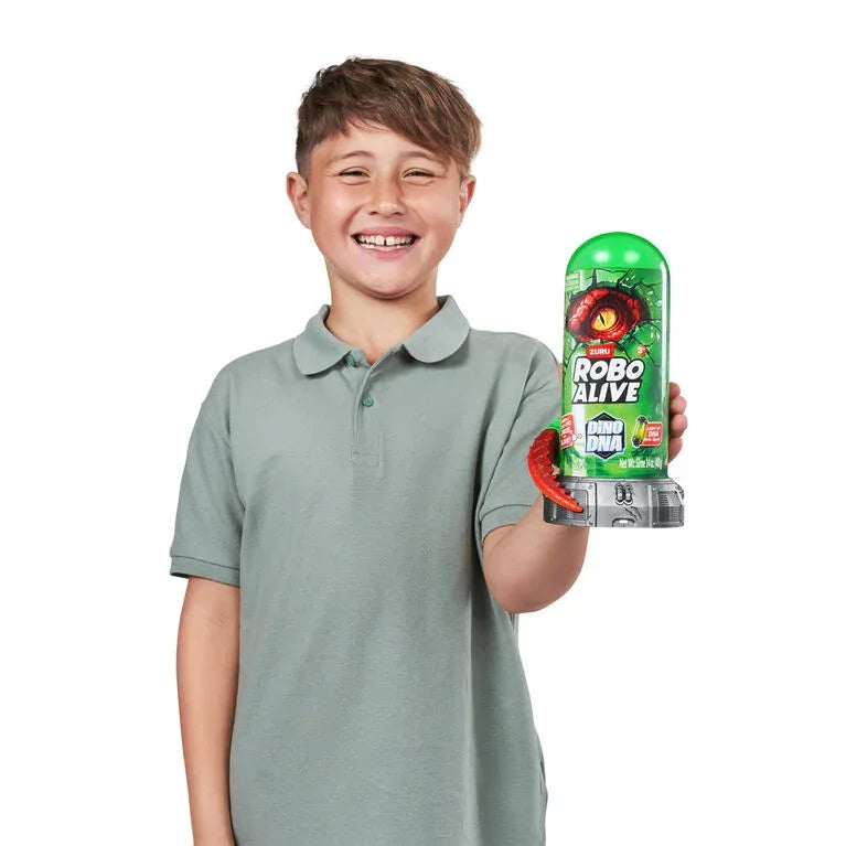 Zuru Robo Alive Dino DNA Light-Up Dino Building Kit with Slime - Naivri