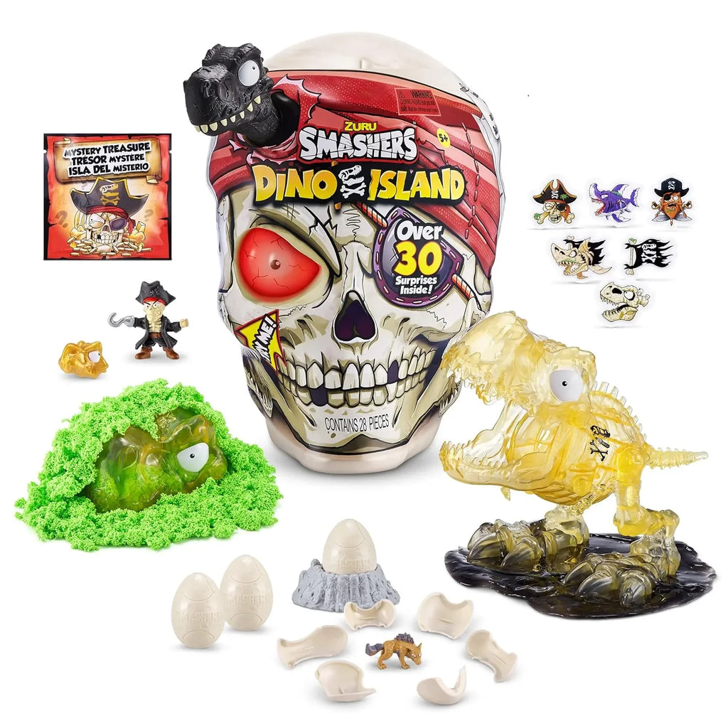 Zuru Smashers Dino Island Giant Skull Surprise Egg – T-Rex Unboxing Dinosaur Toy - Naivri