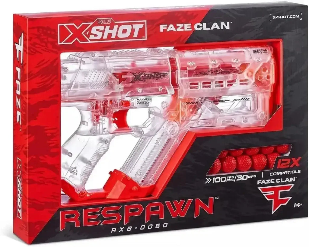 Zuru Xshot FaZe Clan Respawn RXB-0060 – High-Impact Dart Ball Blaster for Competitive Play - Naivri