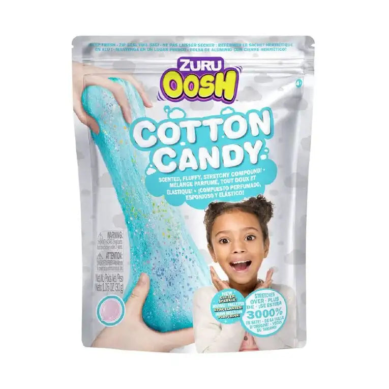 ZURU Oosh Fluffy Cotton Candy Sensory Compound – Stretchy Fluff Play (3 Years+) - Naivri